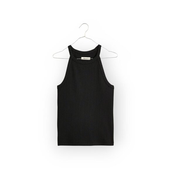 Madewell sleeveless black ribbed crewneck tank XS NWT - Picture 7 of 16